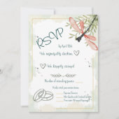 Firefly Watercolour RSVP Card Kaart (Voorkant)