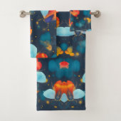 Firefly Waterverf Kleurrijk Gepersonaliseerd Patro Bad Handdoek (Insitu)