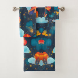 Firefly Waterverf Kleurrijk Gepersonaliseerd Patro Bad Handdoek