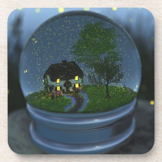 Firefly Wereldbol Cork Onderzetters (Voorkant)