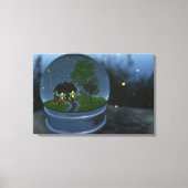 Firefly Wereldbol Wrapped Canvas (Voorkant)
