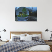 Firefly Wereldbol Wrapped Canvas Afdruk (Insitu (Slaapkamer))