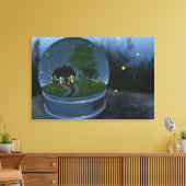 Firefly Wereldbol Wrapped Canvas Afdruk (Insitu (Woonkamer))