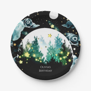 Firefly Whimsy Woodland Verjaardag Papieren Bordje