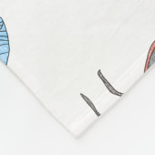 Firefly (wit) - Fleece Deken (Hoek)