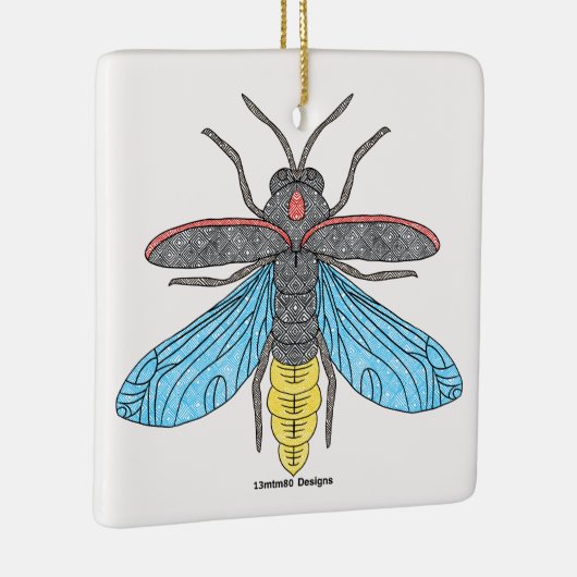 Firefly (wit) - Keramisch Ornament (Rechts)