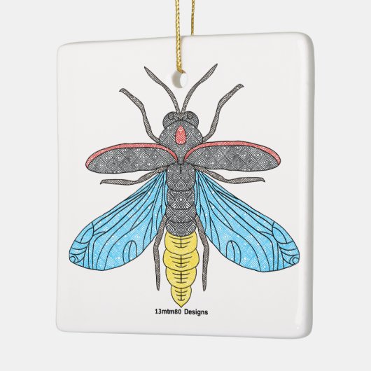 Firefly (wit) - Keramisch Ornament (Links)