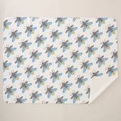 Firefly (wit) - Sherpa Blanket Sherpa Deken (Voorkant (horizontaal))