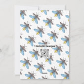 Firefly (wit) - Wenskaart Feestdagenkaart (Achterkant)