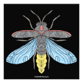 Firefly (zwart) - Fotoprint Foto Afdruk (Voorkant)