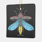 Firefly (zwart) - Keramisch Ornament (Links)