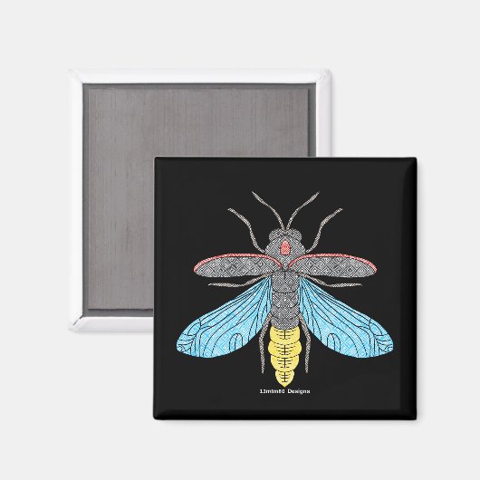 Firefly (zwart) - Magneet (Voorkant / Achterkant)