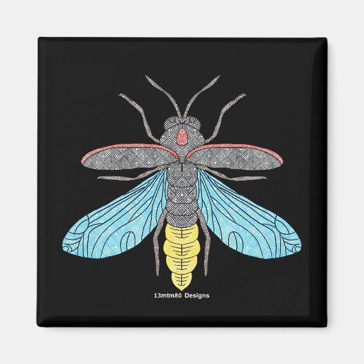 Firefly (zwart) - Magneet (Voorkant)