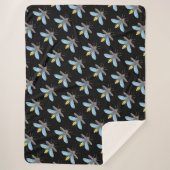 Firefly (zwart) - Sherpa Blanket Deken (Voorkant)