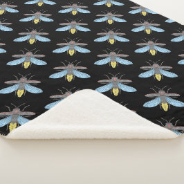Firefly (zwart) - Sherpa Blanket Sherpa Deken