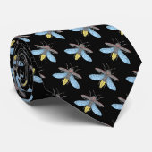 Firefly (zwart) - Stropdas (Opgerold)