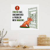 Firefox heeft een probleem met vensters ondervonde poster (Keuken)