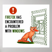 Firefox heeft een probleem met vensters ondervonde poster (Voorkant)