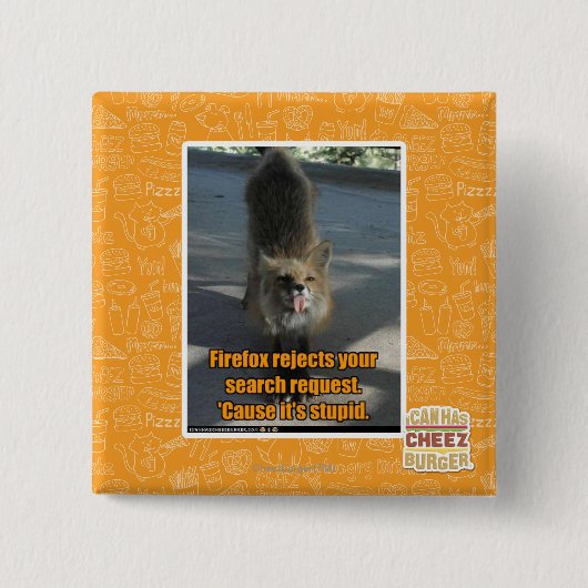 Firefox verwerpt vierkante button 5,1 cm (Voorkant)