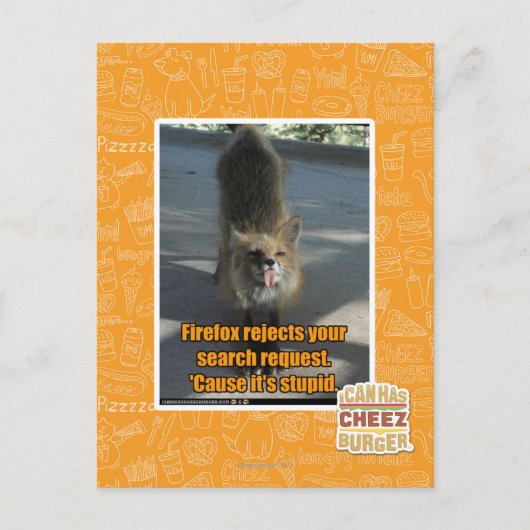 Firefox weigert briefkaart (Voorkant)