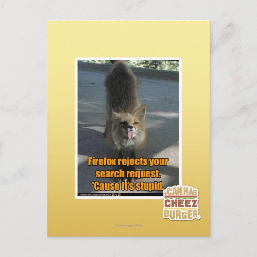 Firefox weigert briefkaart (Voorkant)