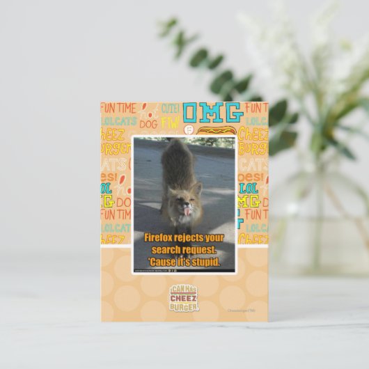 Firefox weigert briefkaart (Staand voorkant)