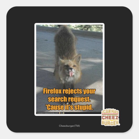 Firefox weigert vierkante sticker (Voorkant)