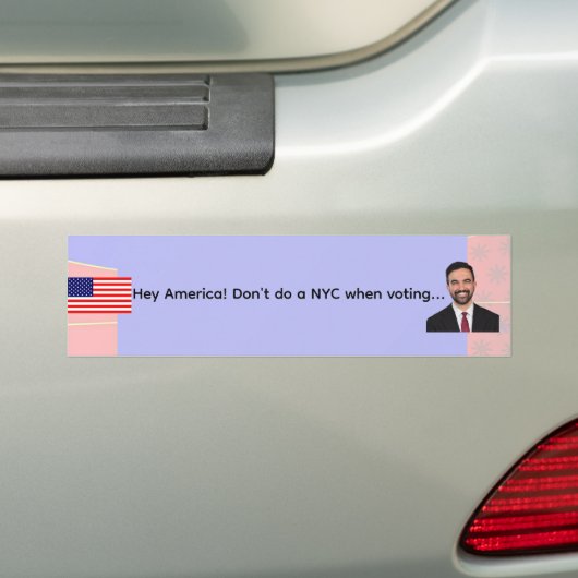 FIREFOXNEWS ONLINE™ Mamdani MEME Bumper Sticker (Op auto)