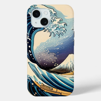 Firehai de grote kanagawa golf Japanse golf kunst iPhone 15 Case