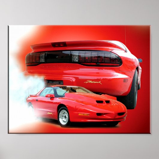 Firehawk Musclecar Poster (Voorkant)