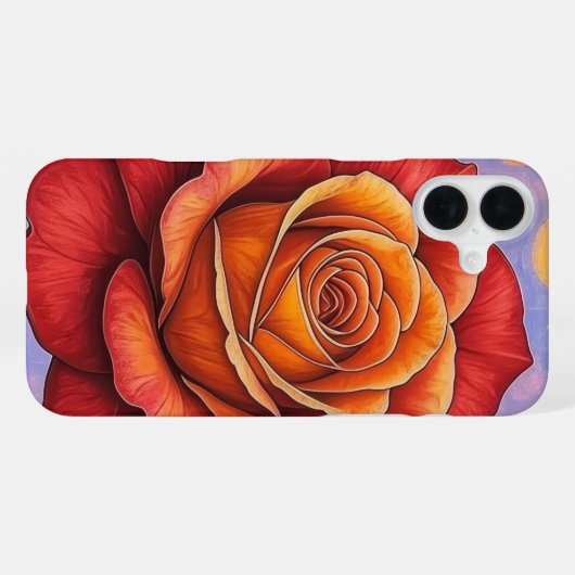 Fireheart Rose Phone Case iPhone Hoesje (Achterkant horizontaal)
