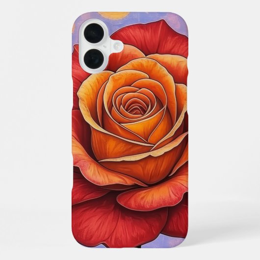 Fireheart Rose Phone Case iPhone Hoesje (Achterkant)