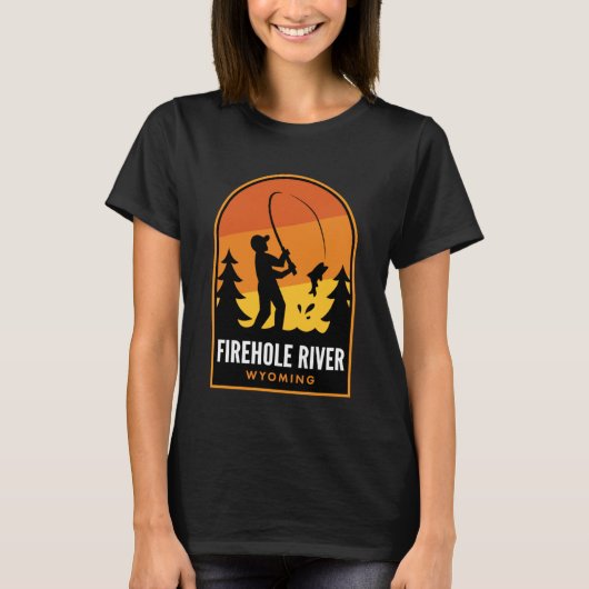 Firehole Rivier Wyoming Vissen T-shirt (Voorkant)
