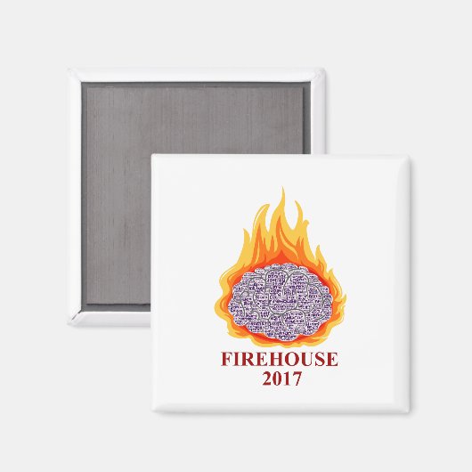 Firehouse 2017 Word Cloud Magnet (Voorkant / Achterkant)