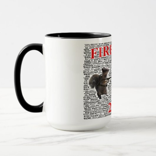 Firehouse Coffee-Mok met Word Cloud Mok (Links)