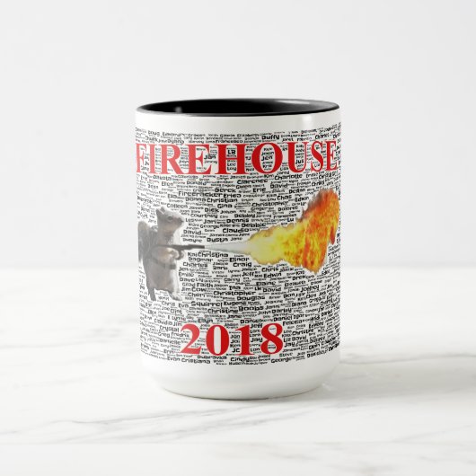 Firehouse Coffee-Mok met Word Cloud Mok (Midden)