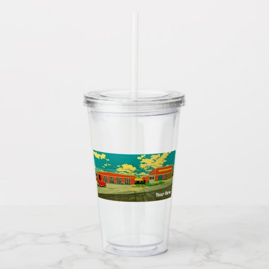 Firehouse - Custom Acrylic Tumbler Acryl Drinkbeker (Voorkant)