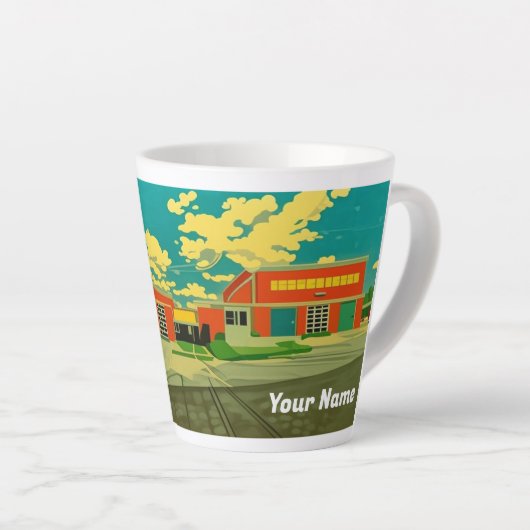 Firehouse - Custom Latte Mug Latte Mok (Rechterhoek)