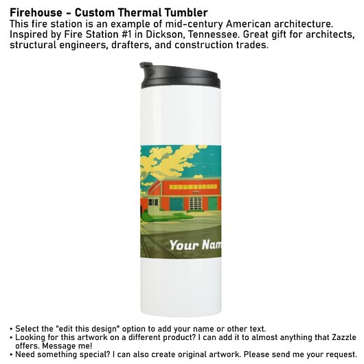 Firehouse - Custom Thermal Tumbler Thermosbeker
