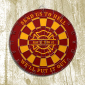 Firehouse Fire Station Fireman Dartboard en Darts Dartbord