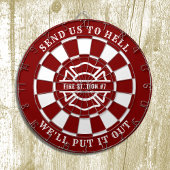 Firehouse Fire Station Fireman Dartboard en Darts Dartbord
