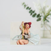 Firehouse Pin Up Briefkaart (Staand voorkant)