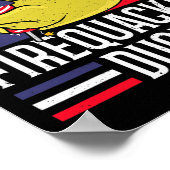 Fireker Duck 4 juli Firecracker Independe Poster (Hoek)