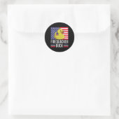 Fireker Duck 4 juli Firecracker Independe Ronde Sticker (Tas)