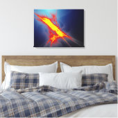 Firelight Wrapped Canvas Afdruk (Insitu (Slaapkamer))