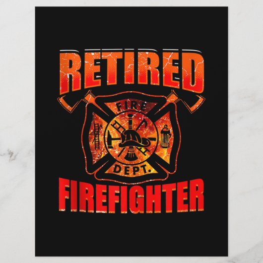 Fireman American Flag Red Line US brandweerman Flyer (Voorkant)