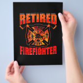 Fireman American Flag Red Line US brandweerman Flyer (Hand)