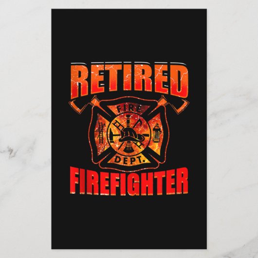 Fireman American Flag Red Line US brandweerman Flyer (Voorkant)