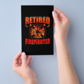 Fireman American Flag Red Line US brandweerman Flyer (Hand)