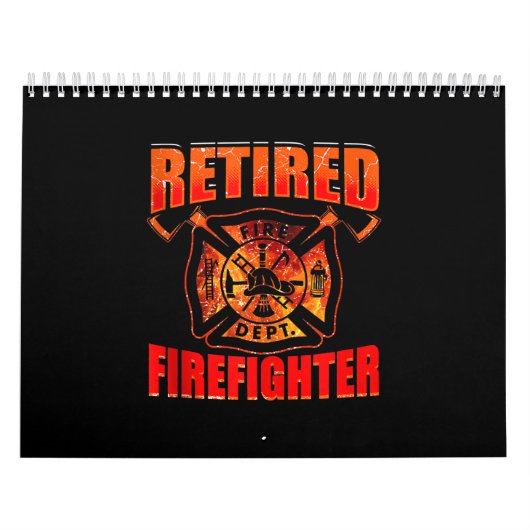 Fireman American Flag Red Line US brandweerman Kalender (Hoes)